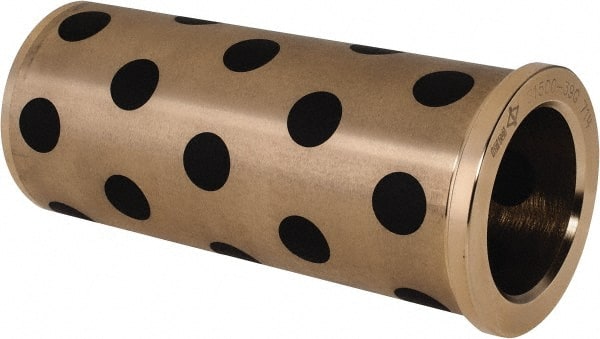 Dayton Lamina - 1-1/2" ID x 4-7/8" OAL, Aluminum Bronze, Die & Mold Shoulder Bushing - Shoulder, 2.0005" Bottom OD, 2.0005" Top OD, 2.18" Collar OD, 4-11/16" Above Collar - Exact Tooling