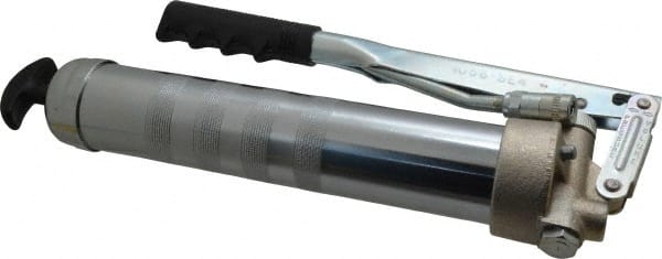 Alemite - 10,000 Max psi, Rigid Lever Grease Gun - 16 oz Capacity, 1/8 Thread Outlet, 16 (High Volume Mode) & 25 (High Pressure Mode) Strokes per oz, 3-Way, Cartridge, Refill & Suction Fill, Includes Coupler - Exact Tooling