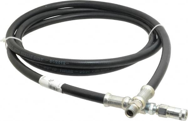 Alemite - 10' Long, Grease Gun Hose & Coupler Assembly - Exact Tooling
