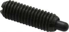 Gibraltar - M5 x 0.8, 14.5mm Thread Length, 3mm Plunger Projection, Steel Threaded Spring Plunger - 2.36mm Max Plunger Diam, 0.23 Kg Init End Force, 2.27 Kg Final End Force - Exact Tooling