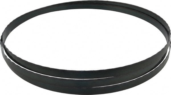 Starrett - 18 TPI, 7' 9" Long x 1/2" Wide x 0.025" Thick, Welded Band Saw Blade - Carbon Steel, Toothed Edge, Wavy Tooth Set, Flexible Back, Contour Cutting - Exact Tooling