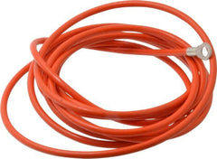 Hubbell Workplace - 19 AWG, 10 Ft., Terminal, Grounding Cable with Clamps - Orange, Includes (2) 1/4 Inch Terminals - Exact Tooling
