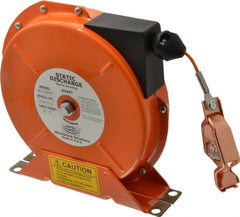 Hubbell Workplace - 1/8 Inch x 50 Ft. Stranded Cable Grounding Reel - Spring Driven Reel - Exact Tooling