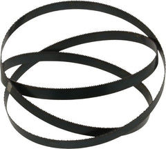 Starrett - 14 TPI, 5' Long x 1/2" Wide x 0.025" Thick, Welded Band Saw Blade - Carbon Steel, Toothed Edge, Raker Tooth Set, Flexible Back, Contour Cutting - Exact Tooling