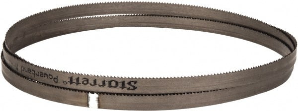 Starrett - 10 TPI, 7' 5" Long x 1/2" Wide x 0.035" Thick, Welded Band Saw Blade - Bi-Metal, Toothed Edge, Raker Tooth Set, Contour Cutting - Exact Tooling