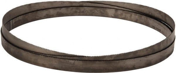 Starrett - 8 to 12 TPI, 12' 6" Long x 1" Wide x 0.035" Thick, Welded Band Saw Blade - Bi-Metal, Toothed Edge, Raker Tooth Set, Contour Cutting - Exact Tooling