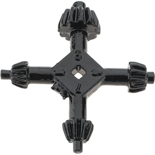 Import - Drill Chuck Keys & Keyleashes Type: 4-Way Key Key Number: K2; K3; K4; K32 - Exact Tooling