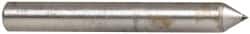 Made in USA - 1" Long x 1/8" Shank Diam Single Point Diamond Dresser - 60° Included Angle - Exact Tooling