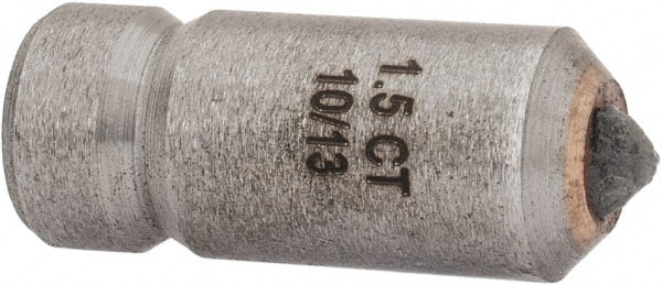 Made in USA - 1-1/2 Carat Single Point Diamond Dresser - 1-1/8" Long x 7/16" Shank Diam - Exact Tooling