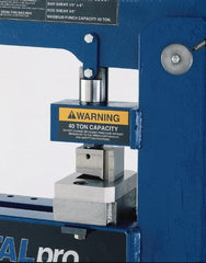 Metalpro - Pipe & Tube Notching Punches & Housings Product Type: Standard Duty Notcher Pipe Size Compatibility (Inch): 1/2; 3/4; 1; 1-1/4; 1-1/2; 2 - Exact Tooling