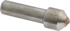 Made in USA - 1-1/2 Carat Single Point Diamond Dresser - 1-1/2" Long x 7/16" Shank Diam, 5/8" Diam x 5/8" Thick Head - Exact Tooling