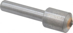 Made in USA - 1/4 Carat Single Point Diamond Dresser - 1-1/8" Long x 1/4" Shank Diam, 7/16" Diam x 5/8" Thick Head - Exact Tooling