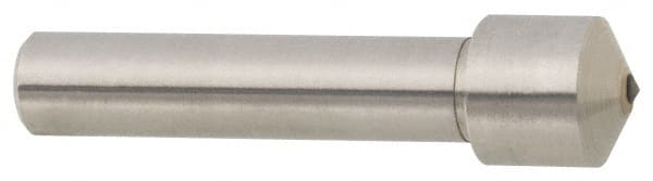Made in USA - 2 Carat Single Point Diamond Dresser - 2" Long x 7/16" Shank Diam, 5/8" Diam x 5/8" Thick Head - Exact Tooling