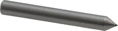 Made in USA - 1" Long x 1/8" Shank Diam Single Point Diamond Dresser - 60° Included Angle - Exact Tooling