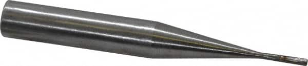 Made in USA - 3/64" Point Diam Rat Tail Radius Dresser - 3" Long x 3/8" Shank Diam - Exact Tooling