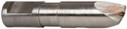 Made in USA - 0.005" Radius Single Point Diaform Diamond Dresser - 1-3/4" Long x 1/4" Shank Diam, 60° Included Angle - Exact Tooling