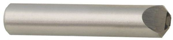 Value Collection - 1/3 Carat Single Point Chisel Edge Diamond - 2" Long x 3/8" Shank Diam, 75° Included Angle - Exact Tooling