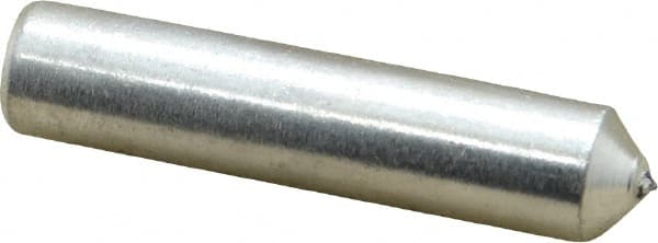 Norton - 1/4 Carat Single Point Diamond Dresser - 2" Long x 7/16" Shank Diam, 60° Included Angle - Exact Tooling