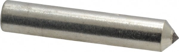 Norton - 1/3 Carat Single Point Diamond Dresser - 2" Long x 3/8" Shank Diam, 60° Included Angle - Exact Tooling