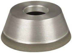 Made in USA - 3-3/4" Diam, 1-1/4" Hole Size, 1-1/2" Overall Thickness, 100 Grit, Type 11 Tool & Cutter Grinding Wheel - Fine Grade, Diamond - Exact Tooling