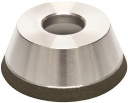Made in USA - 3-3/4" Diam, 1-1/4" Hole Size, 1-1/2" Overall Thickness, 150 Grit, Type 11 Tool & Cutter Grinding Wheel - Very Fine Grade, Diamond - Exact Tooling