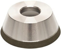 Made in USA - 3-3/4" Diam, 1-1/4" Hole Size, 1-1/2" Overall Thickness, 150 Grit, Type 11 Tool & Cutter Grinding Wheel - Very Fine Grade, Diamond - Exact Tooling