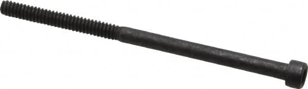 Value Collection - #4-40 UNC Hex Socket Drive, Socket Cap Screw - Alloy Steel, Black Oxide Finish, Partially Threaded, 2" Length Under Head - Exact Tooling