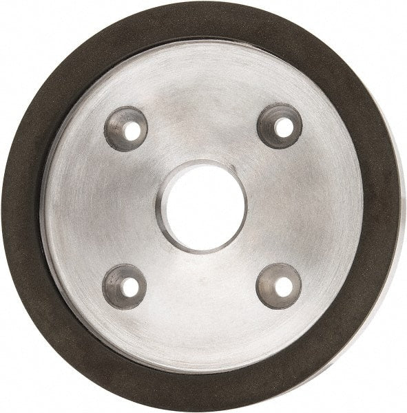 Made in USA - 6" Diam, 1-1/4" Hole Size, 3/4" Overall Thickness, 220 Grit, Type 6 Tool & Cutter Grinding Wheel - Very Fine Grade, Diamond - Exact Tooling