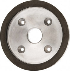 Made in USA - 6" Diam, 1-1/4" Hole Size, 3/4" Overall Thickness, 220 Grit, Type 6 Tool & Cutter Grinding Wheel - Very Fine Grade, Diamond - Exact Tooling