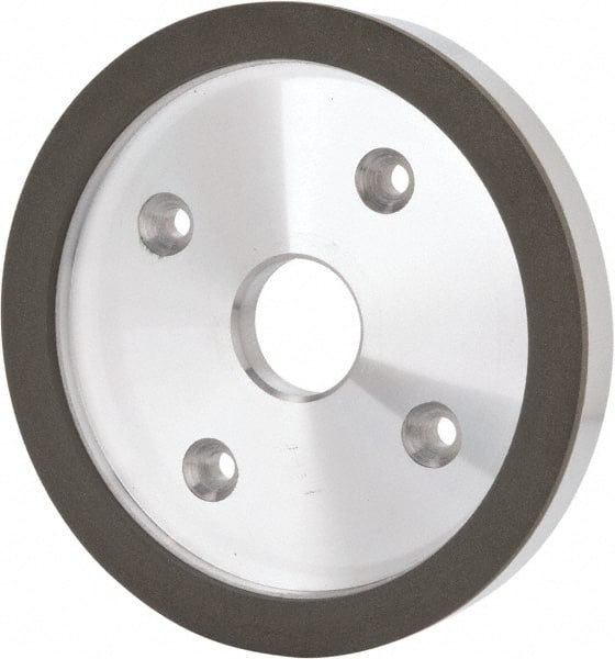 Made in USA - 6" Diam, 1-1/4" Hole Size, 3/4" Overall Thickness, 220 Grit, Type 6 Tool & Cutter Grinding Wheel - Very Fine Grade, Diamond - Exact Tooling