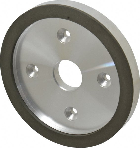 Made in USA - 6" Diam, 1-1/4" Hole Size, 3/4" Overall Thickness, 220 Grit, Type 6 Tool & Cutter Grinding Wheel - Very Fine Grade, Diamond - Exact Tooling