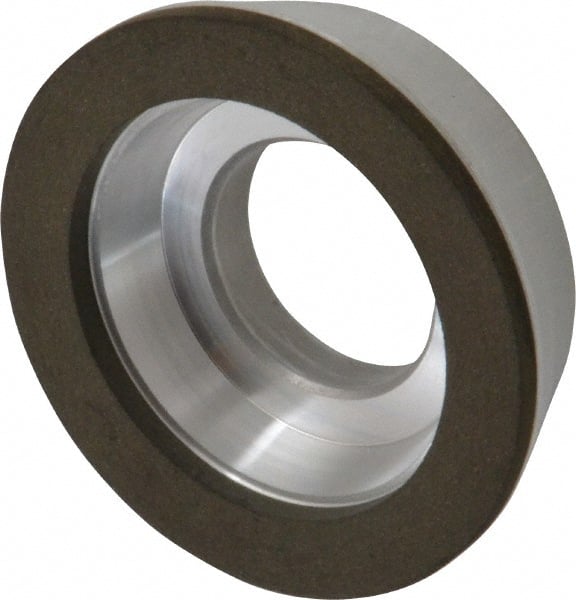 Made in USA - 3" Diam, 1-1/4" Hole Size, 7/8" Overall Thickness, 220 Grit, Type 11 Tool & Cutter Grinding Wheel - Very Fine Grade, Diamond - Exact Tooling