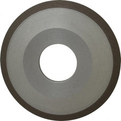 Made in USA - 4" Diam, 1-1/4" Hole Size, 1/2" Overall Thickness, 150 Grit, Type 12 Tool & Cutter Grinding Wheel - Very Fine Grade, Diamond - Exact Tooling