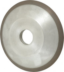 Made in USA - 6" Diam, 1-1/4" Hole Size, 3/4" Overall Thickness, 150 Grit, Type 12 Tool & Cutter Grinding Wheel - Very Fine Grade, Diamond - Exact Tooling