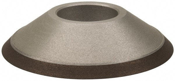 Made in USA - 3-1/2" Diam, 1-1/4" Hole Size, 3/4" Overall Thickness, 220 Grit, Type 15 Tool & Cutter Grinding Wheel - Very Fine Grade, Diamond - Exact Tooling