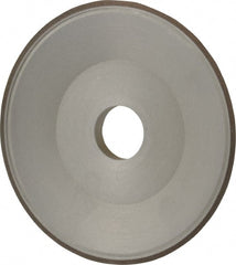 Made in USA - 6" Diam, 1-1/4" Hole Size, 3/4" Overall Thickness, 100 Grit, Type 15 Tool & Cutter Grinding Wheel - Fine Grade, Diamond - Exact Tooling