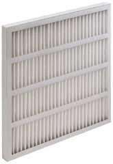 Value Collection - 24" Noml Height x 24" Noml Width x 2" Noml Depth, 35 to 45% Capture Efficiency, Wireless Pleated Air Filter - MERV 8, Synthetic, Integrated Beverage Board Frame, 500 Max FPM, 2,000 CFM, For Heating & Air Conditioning Units - Exact Tooling