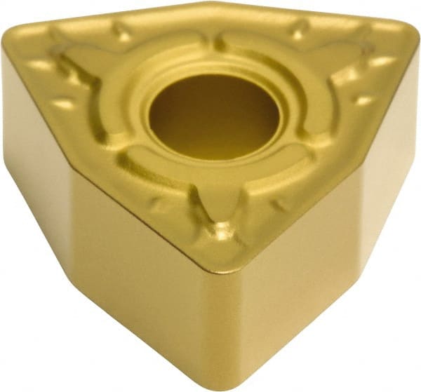 Sumitomo - WNMG333 EGE Grade AC820P Carbide Turning Insert - Al2O3 Finish, 80° Trigon, 3/8" Inscr Circle, 3/16" Thick, 3/64" Corner Radius - Exact Tooling