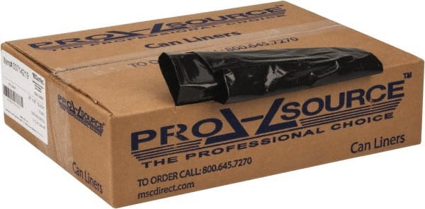 PRO-SOURCE - 1.35 mil Thick, Heavy-Duty Trash Bags - 30" Wide x 36" High, Black - Exact Tooling