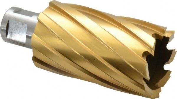 Hougen - 1-7/16" Diam x 2" Deep High Speed Steel Annular Cutter - Exact Tooling