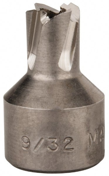 Hougen - 9/32" Diam x 1/4" Deep High Speed Steel Annular Cutter - Exact Tooling