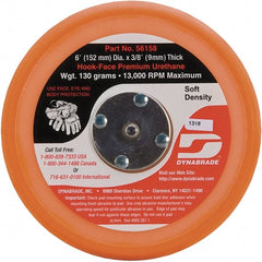 Dynabrade - 6" Diam Hook & Loop Disc Backing Pad - Soft Density, 13,000 RPM - Exact Tooling
