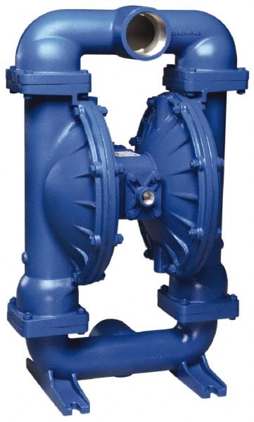 SandPIPER - 3" NPT, Metallic, Air Operated Diaphragm Pump - PTFE Diaphragm, Stainless Steel Housing - Exact Tooling