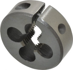 Interstate - 1/16-27 NPS Thread, Round Pipe Die - 1" Outside Diam, High Speed Steel - Exact Tooling