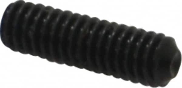 Value Collection - #4-48 UNF, 3/8" OAL, Cup Point Set Screw - Alloy Steel, 0.05" Key - Exact Tooling