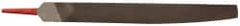 Simonds File - 10" Long, Smooth Cut, Knife American-Pattern File - Double Cut, Tang - Exact Tooling