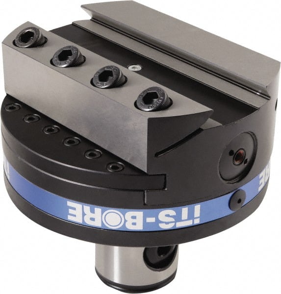 Iscar - 4.921" Body Diam, Manual Single Cutter Boring Head - 1.417" to 19.685" Bore Diam - Exact Tooling