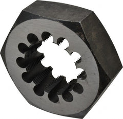 Interstate - 2-1/2 - 8 NPT Thread, Hex Pipe Die - Carbon Steel - Exact Tooling