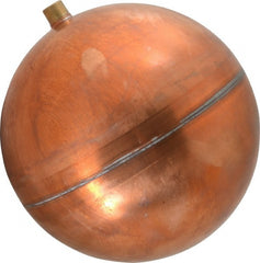 Watts - 8" Diam, External Thread Connection, Metal Float - 3/8-16 Thread, Copper - Exact Tooling