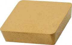 Interstate - SPG634 Grade TCN55 Carbide Turning Insert - TiC/TiN Finish, 90° Square, 3/4" Inscr Circle, 3/16" Thick, 1/16" Corner Radius - Exact Tooling